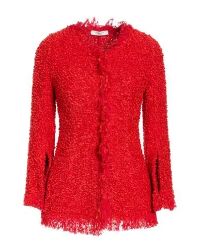 Charlott Woman Cardigan Red Size L Viscose, Polyester