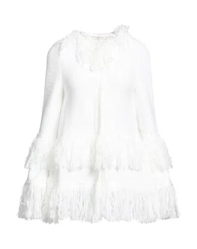 Charlott Woman Coat White Size Xs Cotton, Polyamide