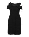 Charlott Woman Mini Dress Black Size L Wool In Black