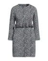 Charlott Woman Overcoat & Trench Coat Grey Size Xl Wool In Grey