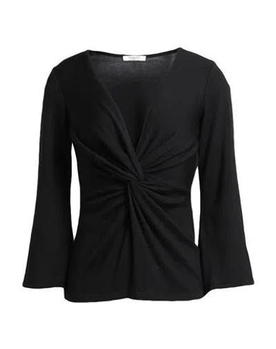 Charlott Woman Sweater Black Size L Wool