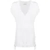 Charlott Ribbed-knit V-neck Top