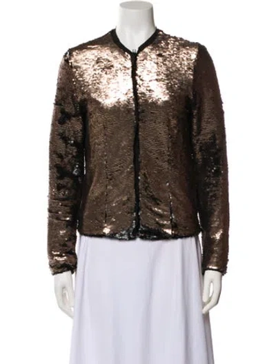 Pre-owned Charlotta Gandolfo Evening Jacket In Brown