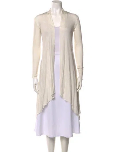 Pre-owned Charlotta Gandolfo Silk Cowl Neck Sweater In Neutral