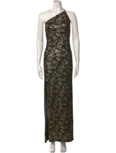 Pre-owned Charlotta Gandolfo Silk Long Dress W/ Tags In Multi
