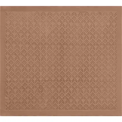 Charlotte & George Pointelle Knit Blanket In Brown