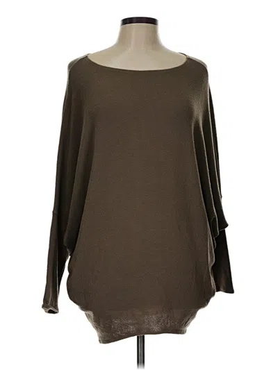 Pre-owned Charlotte Avery Long Sleeve Blouse In Brown