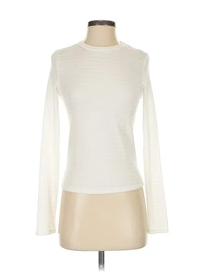 Pre-owned Charlotte Avery Long Sleeve T-shirt In White