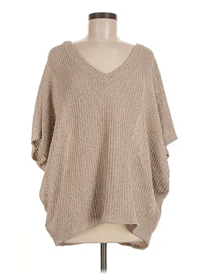Pre-owned Charlotte Avery Poncho In Tan
