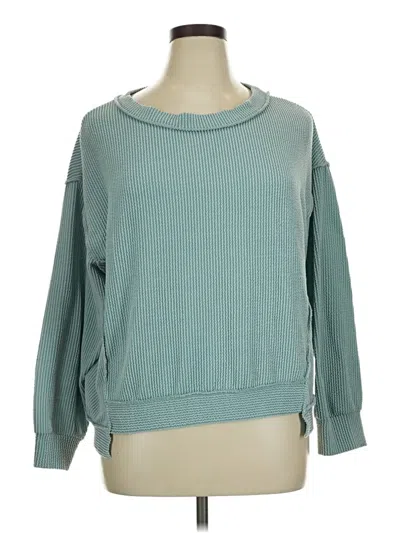 Pre-owned Charlotte Avery Pullover Sweater In Teal