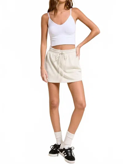 Charlotte Avery Women's Hop To It Scuba Skort In Off White