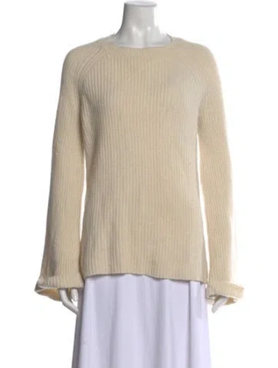 Pre-owned Charlotte Brody Cashmere Crew Neck Sweater In Neutral