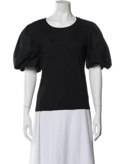 Pre-owned Charlotte Brody Crew Neck Short Sleeve Top In Blue