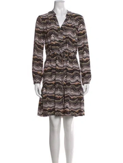 Pre-owned Charlotte Brody Silk Mini Dress In Multi