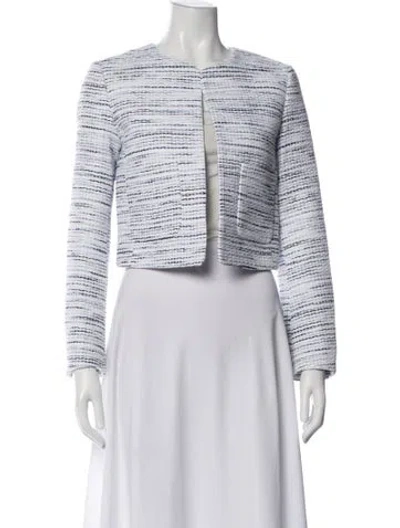 Pre-owned Charlotte Brody Striped Evening Jacket W/ Tags In White