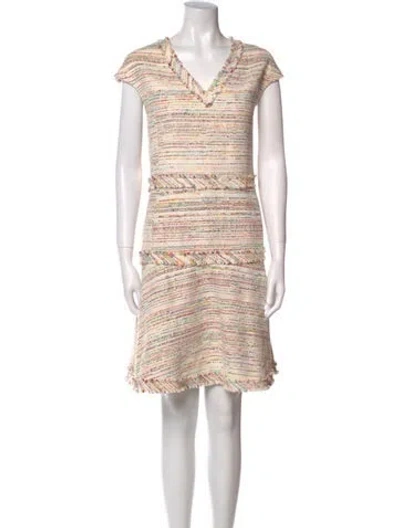 Pre-owned Charlotte Brody Striped Knee-length Dress In Multi