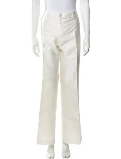 Pre-owned Charlotte Brody Wide Leg Pants In White