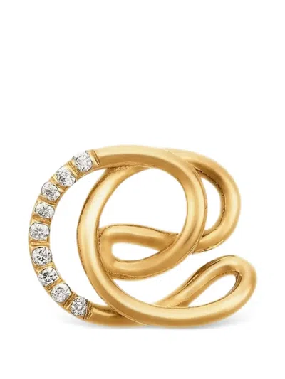 Charlotte Chesnais Alphajoaillerie ダイヤモンド レター E ネックレス