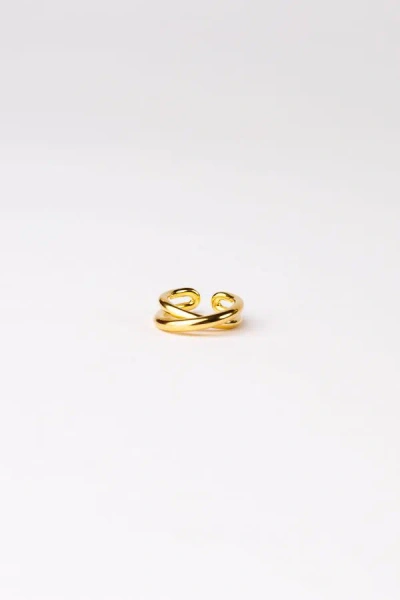 Charlotte Chesnais Bague Initial In Gold