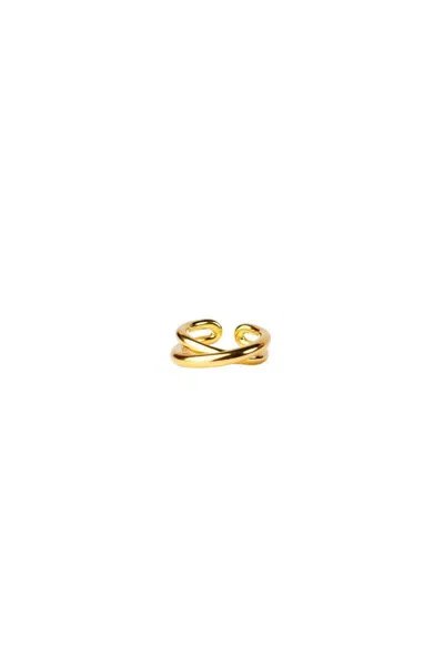 Charlotte Chesnais Bague Initial In Gold