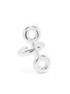 Charlotte Chesnais Binary Chain Ear Cuff In Silver