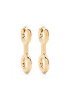 Charlotte Chesnais Binary Chain Huggie Earring In Gold