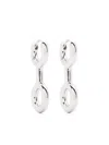 Charlotte Chesnais Binary Chain Huggie Earring In Silver