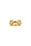 Charlotte Chesnais Binary Chain Ring In Gold