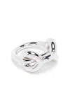 Charlotte Chesnais Binary Chain Sterling Silver Ring In Silver