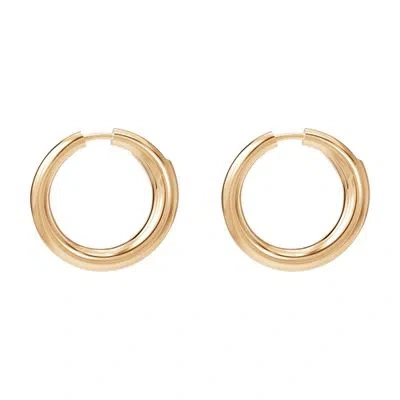 Charlotte Chesnais Biseau Creole Earrings In Gold