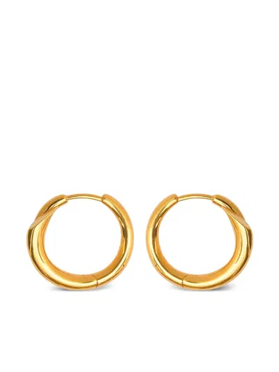 Charlotte Chesnais Biseau Hoop Earrings In Gold