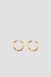 Charlotte Chesnais Wave Gold-vermeil Hoop Earrings In Gold