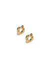Charlotte Chesnais Chunky Hoop Earrings With Organic Shape And Polished Finish In Gold