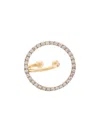 Charlotte Chesnais Crystal Ring Ear Cuff In Gold