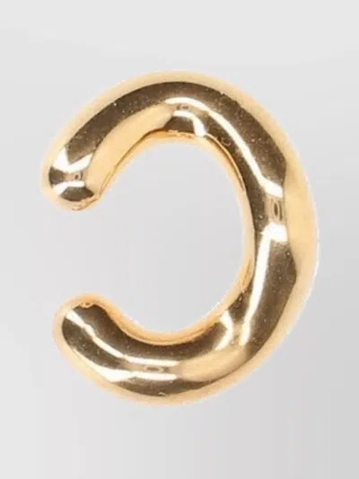 Charlotte Chesnais Curved Open-ended Earrings Polished Finish In Gold