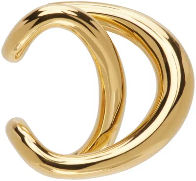 Charlotte Chesnais Gold Initial Single Ear Cuff
