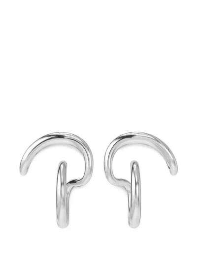 Charlotte Chesnais Hana Sculptural Earrings In Metallic