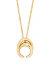 Charlotte Chesnais Initial Polished-finish Necklace In Gold