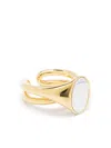 Charlotte Chesnais Initial Signet Polished-finish Ring In Gold