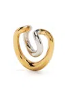 Charlotte Chesnais Initial Two-tone Ear Cuff In Gold