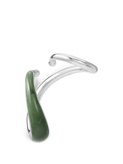 Charlotte Chesnais Jade Mirage Blow Ear Cuff In White
