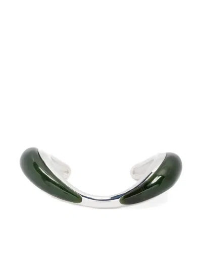 Charlotte Chesnais Lips Blow Bracelet In Metallic