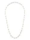 Charlotte Chesnais Petit Binary Chain-link Necklace In Silver
