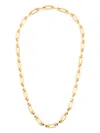 Charlotte Chesnais Petite Binary Chain Long Necklace In Gold Vermeil In Gold
