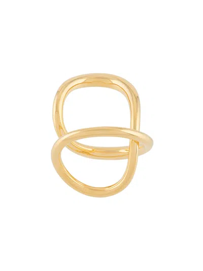 Charlotte Chesnais Ribbon Twist Ring In Gold