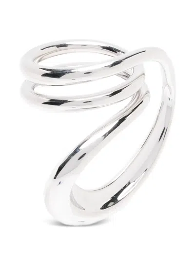 Charlotte Chesnais Round Trip Ring In Metallic