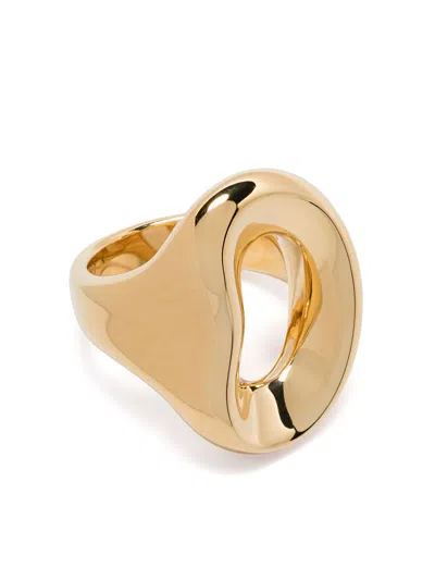 Charlotte Chesnais Shima Ring In Gold