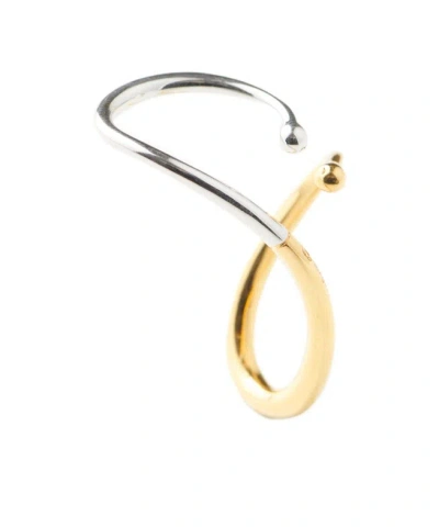 Charlotte Chesnais Two-tone Ear Cuff In Yellow
