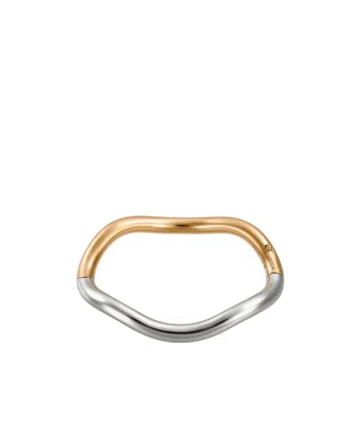 Charlotte Chesnais Wave Bracelet In Yellow