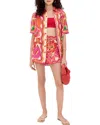 Charlotte Green 2pc Shirt & Short Set In Multi